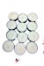 BOUGIES A LA CITRONNELLE & GÉRANIUM  - 12 bougies de 20 gr - 150 gr