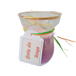 BOUGIE PARFUMÉE BOIS DE ROSE - POT DE 100 gr