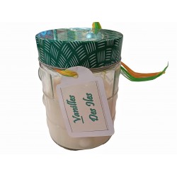 BOUGIE DE MASSAGE VANILLE DES ILES - 100 % NATUREL BIO - 120 GR