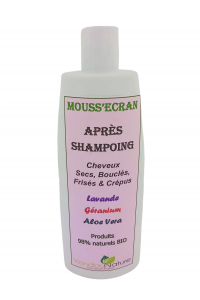 APRÈS- SHAMPOING - BIO - 400 ml - Cheveux scex - Frisés - Bouclés -