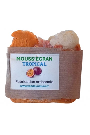 SAVON TROPICAL - PARFUMS FRUITS DE LA PASSION - Bio- 100 gr - Hydratant- Apaisant