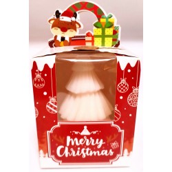 NOËL - BOUGIE SAPIN DE NOËL PARFUME AUX FRUITS ROUGES - 250 gr