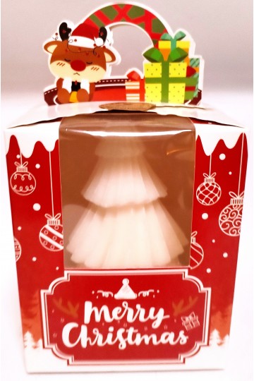 NOËL - BOUGIE SAPIN DE NOËL PARFUME AUX FRUITS ROUGES - 250 gr