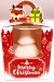 NOËL - BOUGIE SAPIN DE NOËL PARFUME AUX FRUITS ROUGES - 250 gr