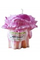 BOUGIE A THEME AUX PARFUMS DE GRASSE - ROSE VANILLEE - 150 gr.