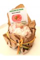SAVON ARTISANAL A LA FRAISE & MENTHE - NATUREL - BIO - SANS PRODUITS CHIMIQUES - 100 GR -